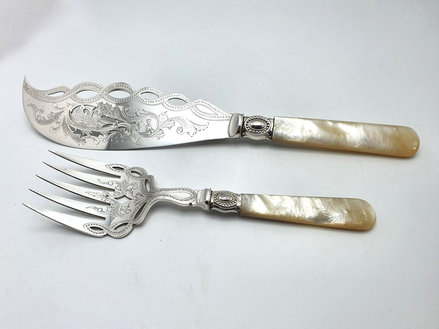 Stunning Pair of Victorian Fish Servers - circa 1880