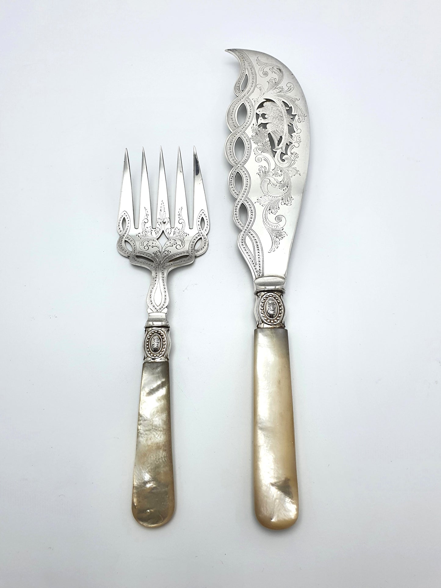 Stunning Pair of Victorian Fish Servers - circa 1880