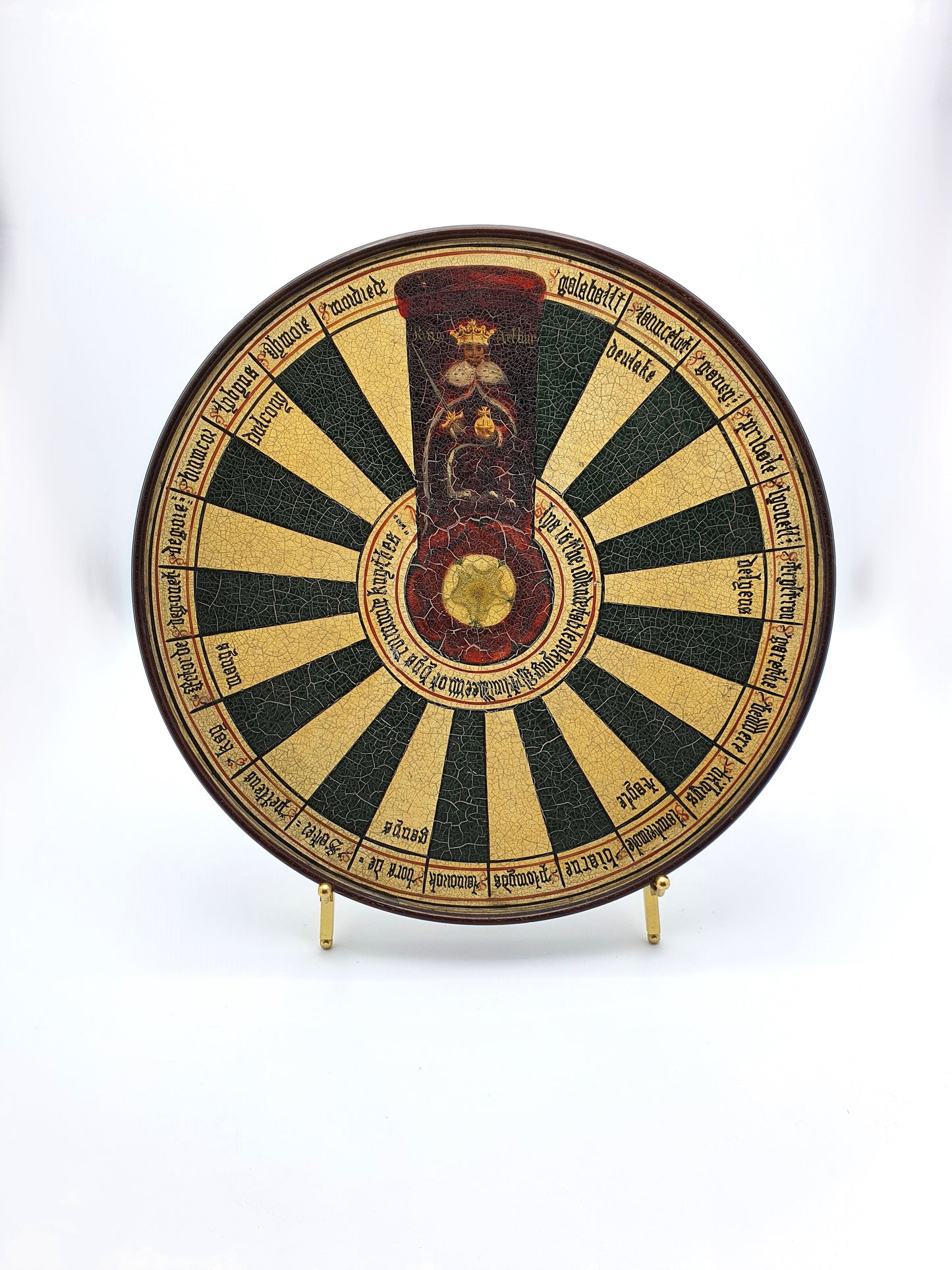 Unusual Victorian Painted Depiction of King Arthur’s Round Table – circa 1880