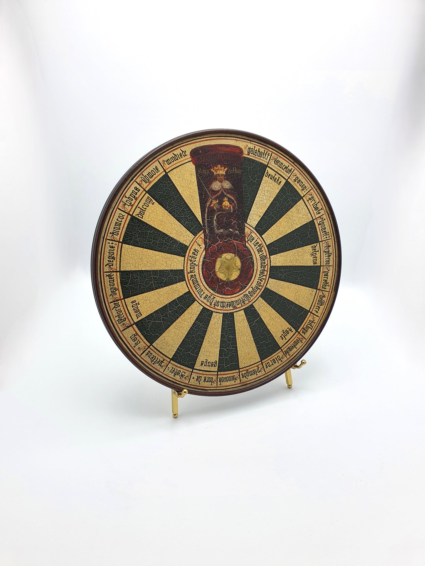 Unusual Victorian Painted Depiction of King Arthur’s Round Table – circa 1880
