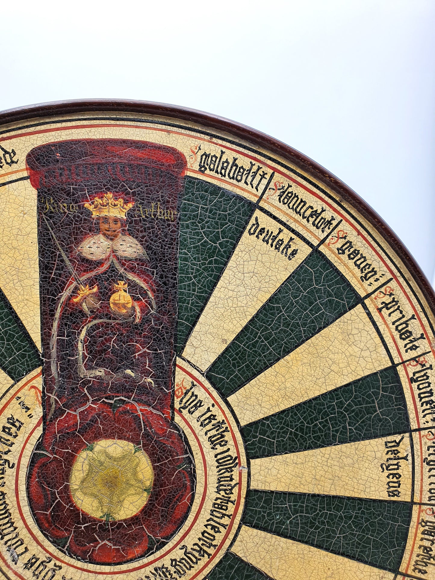 Unusual Victorian Painted Depiction of King Arthur’s Round Table – circa 1880