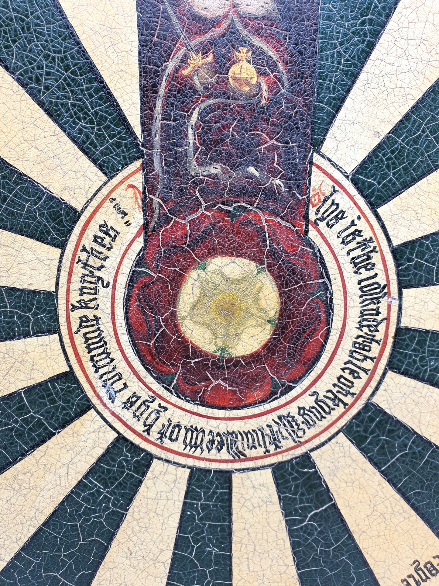 Unusual Victorian Painted Depiction of King Arthur’s Round Table – circa 1880