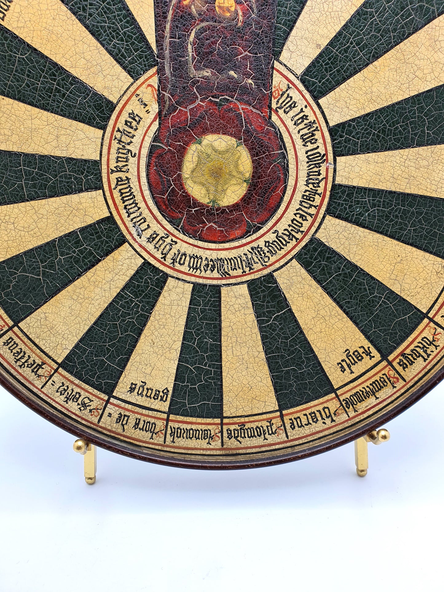 Unusual Victorian Painted Depiction of King Arthur’s Round Table – circa 1880