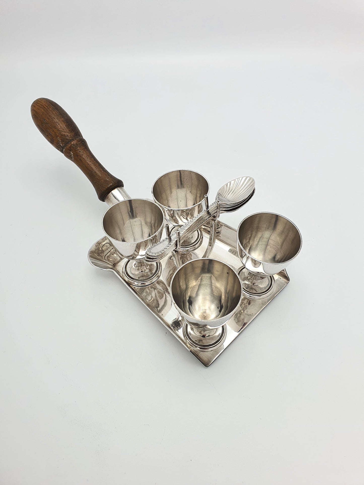 Rare Victorian Novelty Silver Plated Egg Cruet - circa 1890