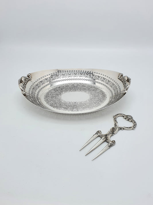 Gorgeous Scottish Silver-Plated Breadbasket - circa 1930