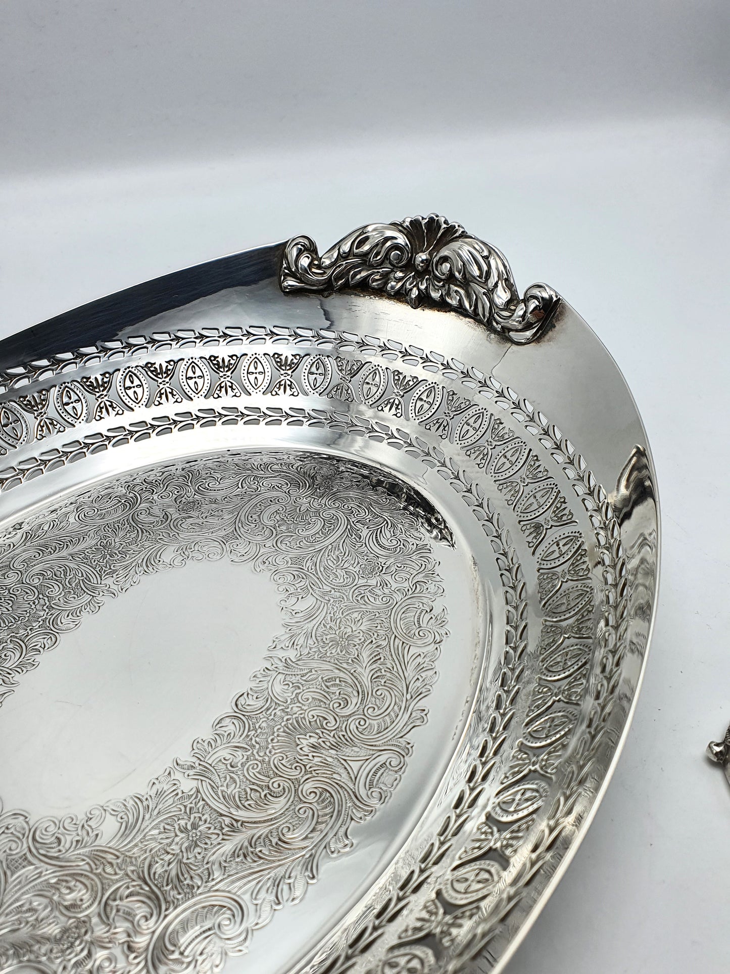 Gorgeous Scottish Silver-Plated Breadbasket - circa 1930