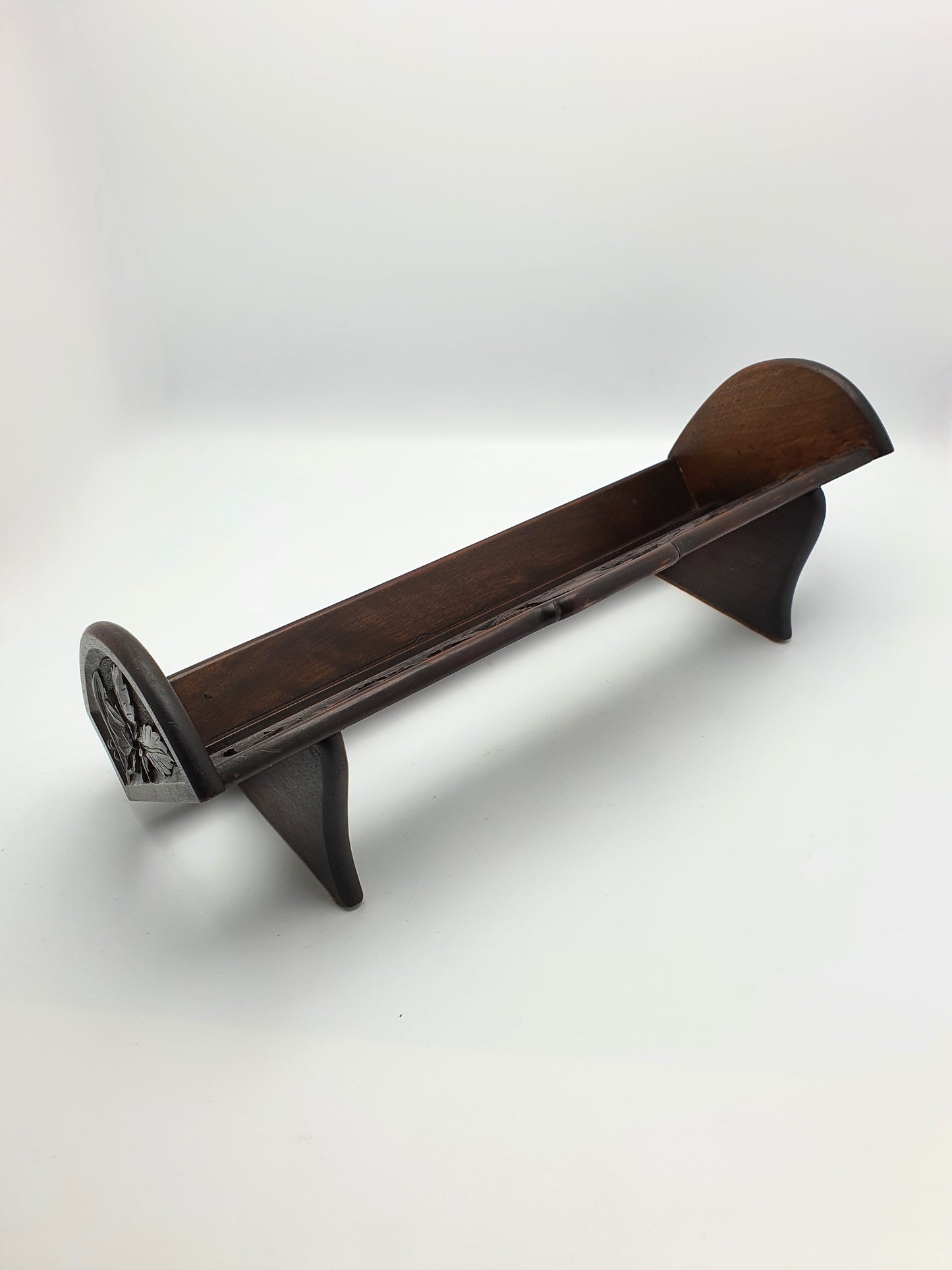 Nice Edwardian Carved Oak Book Rack - circa 1905