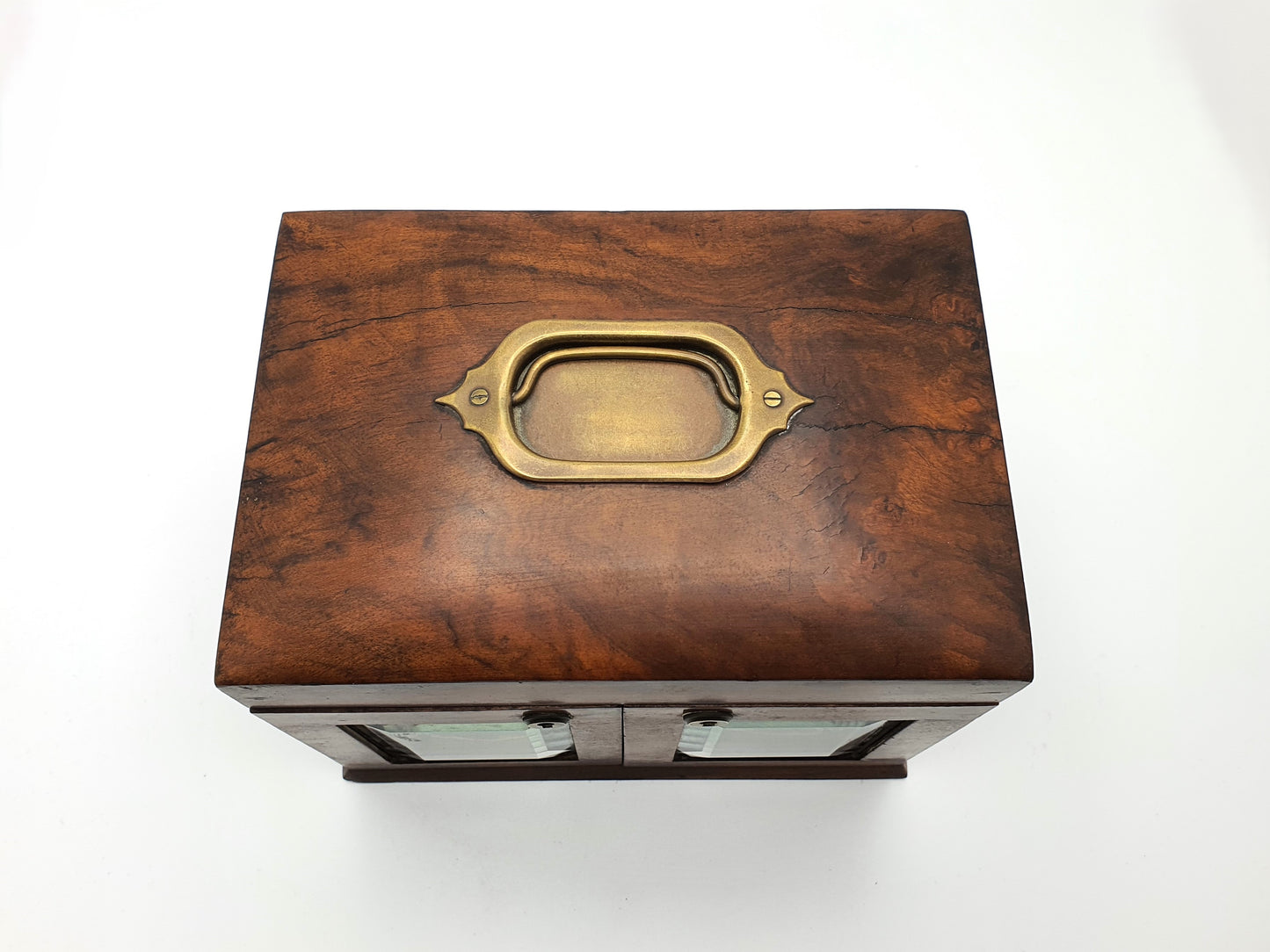 Gorgeous Victorian Antique Walnut Jewellery Chest - circa 1890