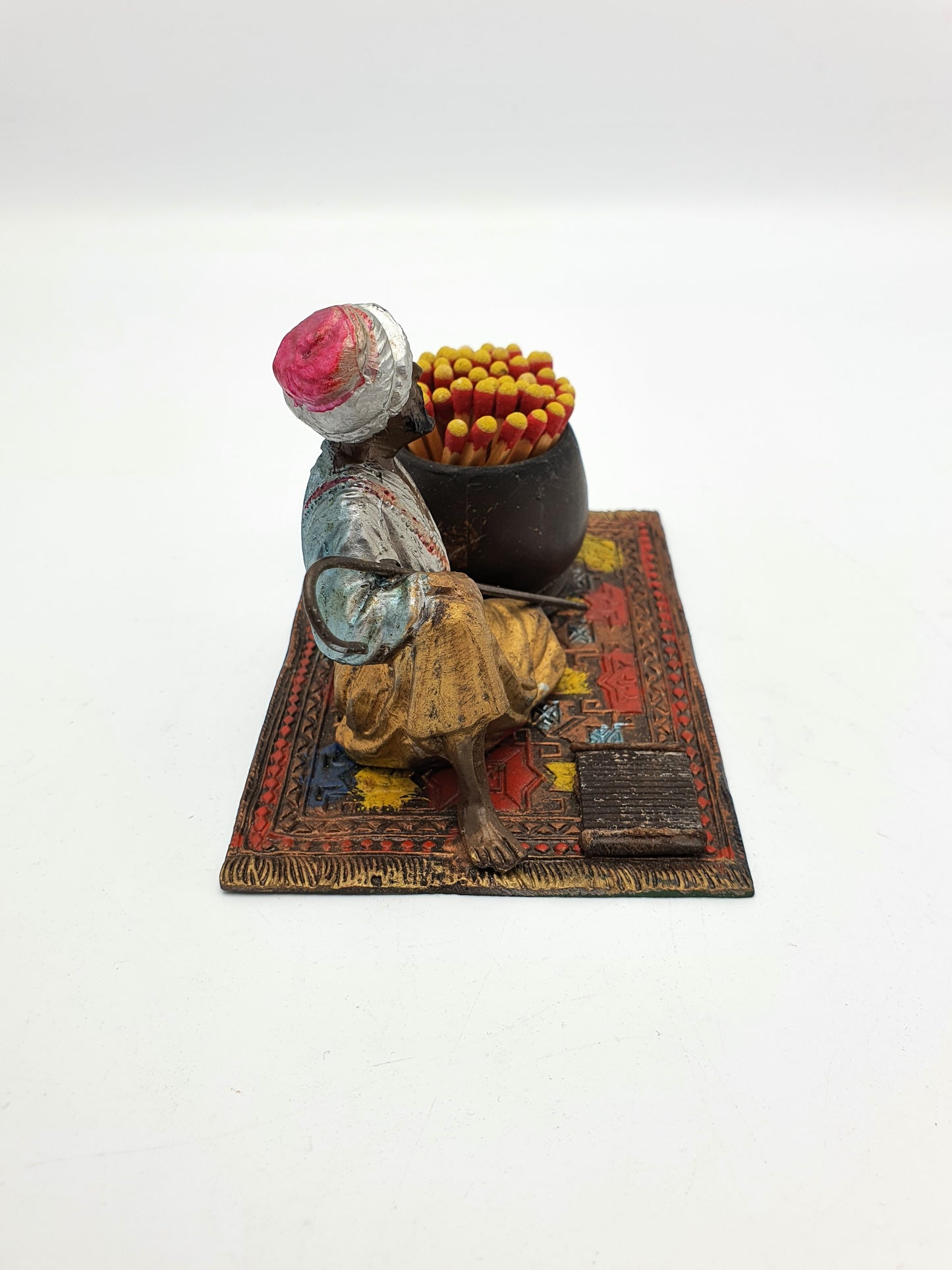 Unusual Middle Eastern Style Spelter Match Striker - circa 1920