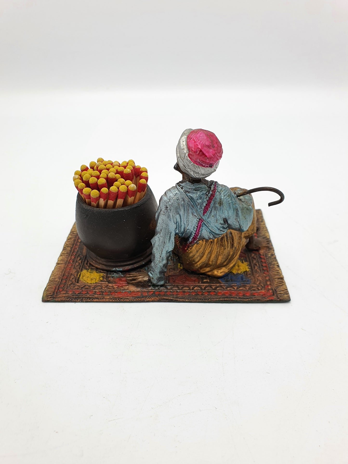 Unusual Middle Eastern Style Spelter Match Striker - circa 1920