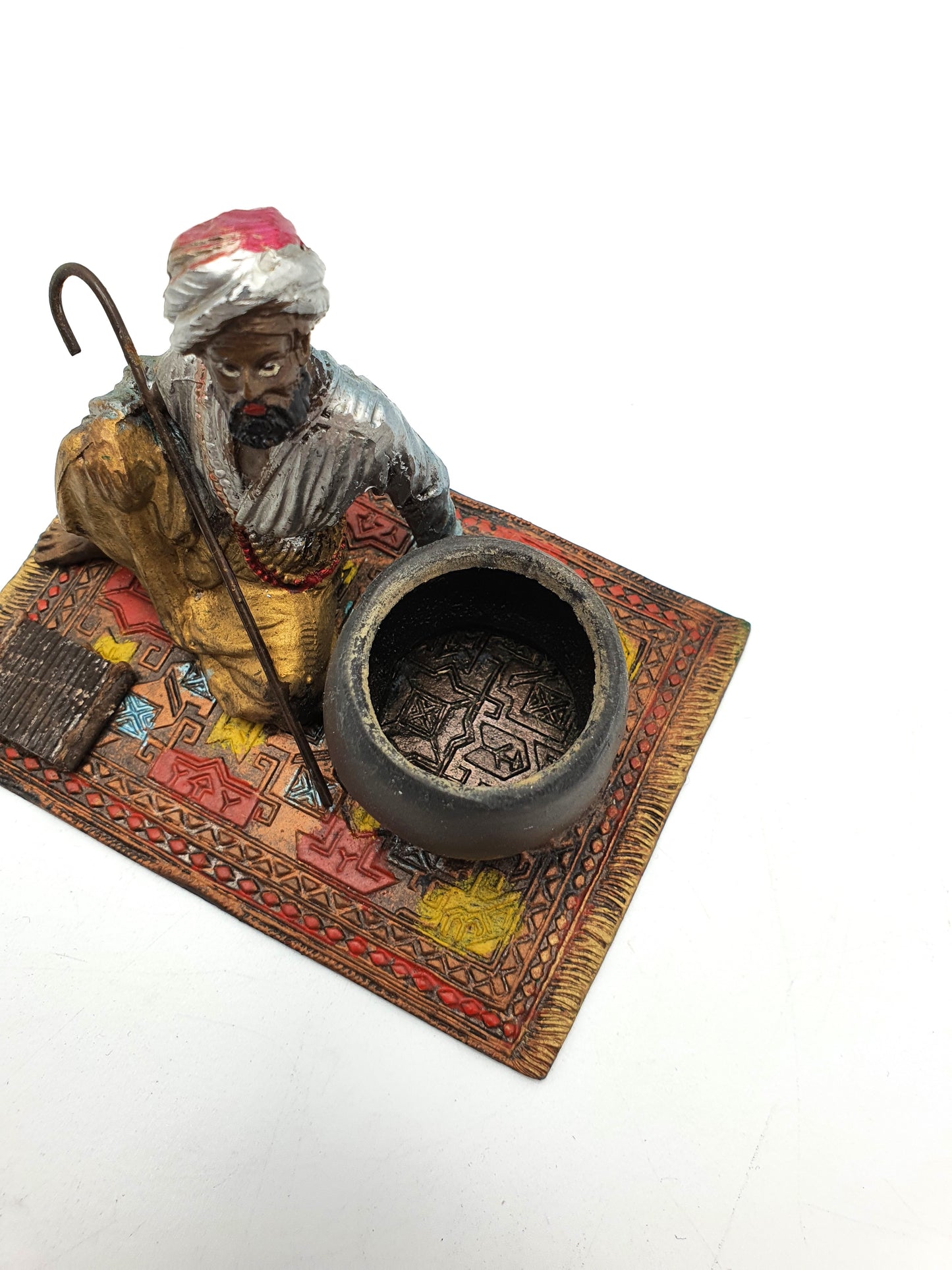 Unusual Middle Eastern Style Spelter Match Striker - circa 1920