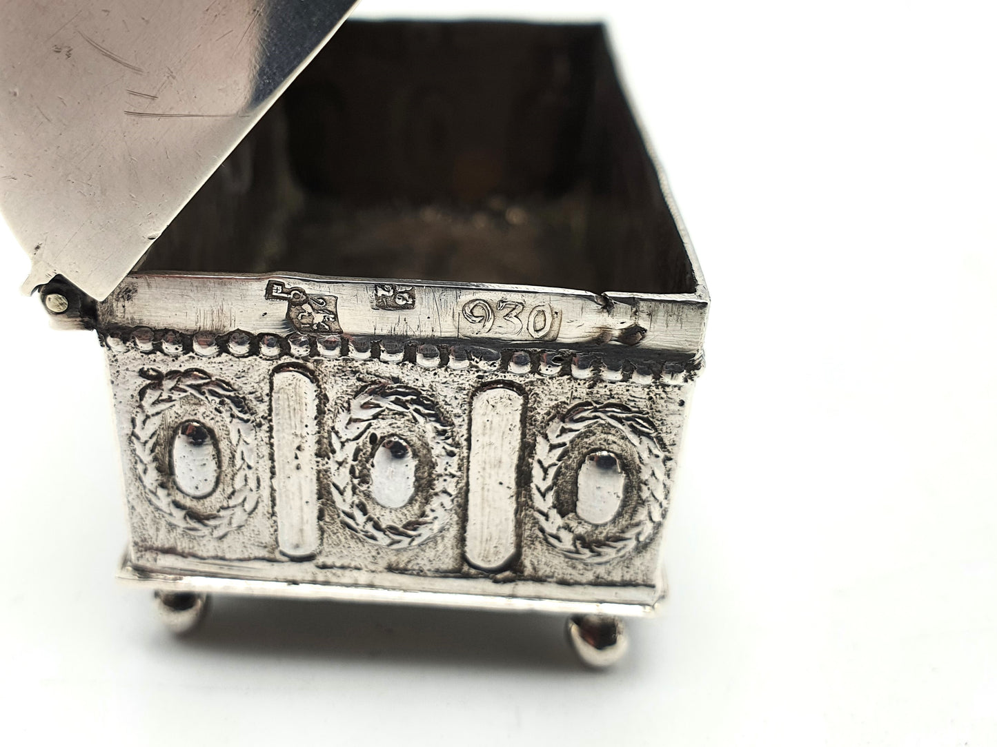 Lovely Continental Silver Trinket Box - 1890