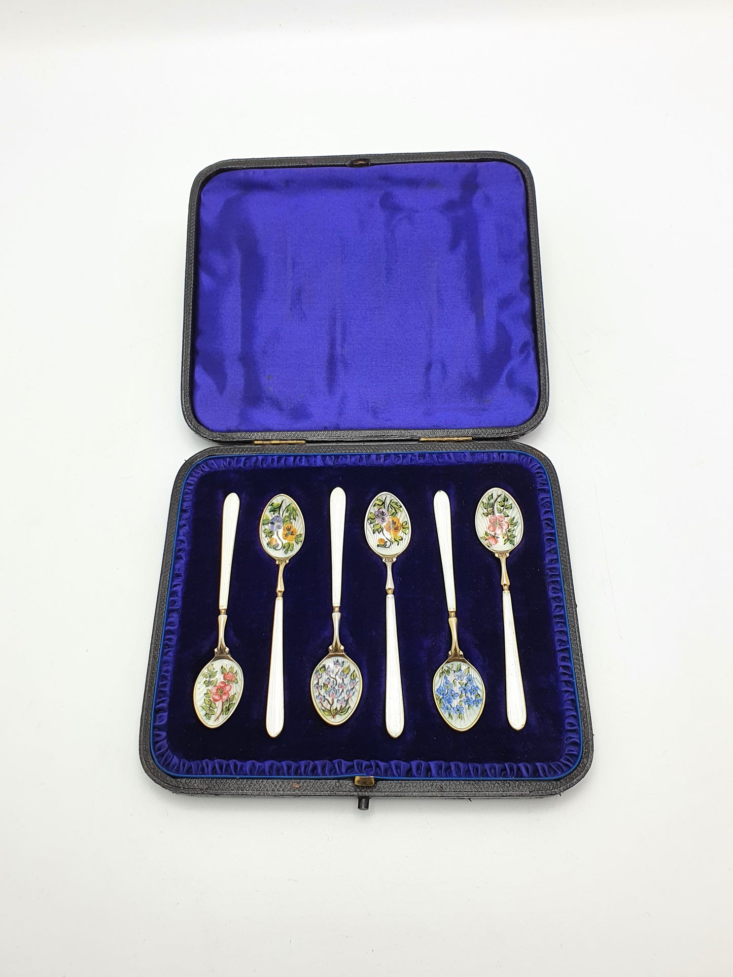 Fabulous Enamelled Silver Teaspoons - 1970
