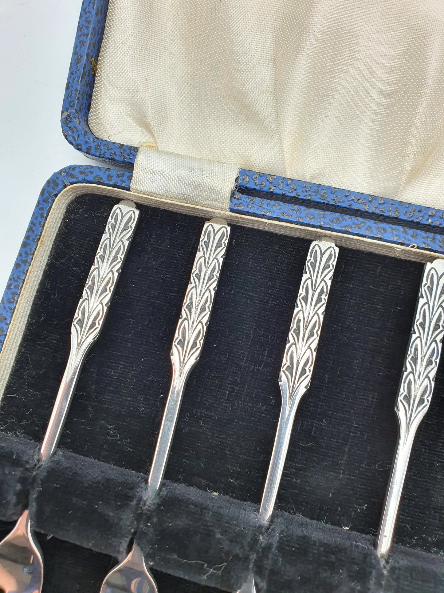 Lovely Set of Six Solid Silver Liberty and Co. Pastry / Dessert Forks - 1926