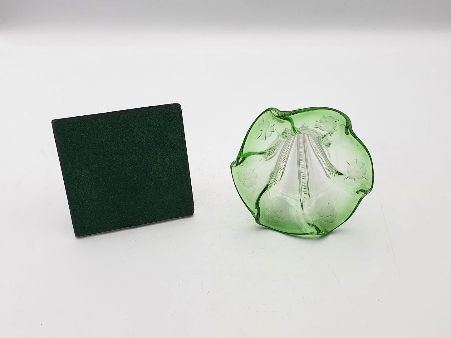 Pretty Victorian Silver and Glass Flower Flute - 1898