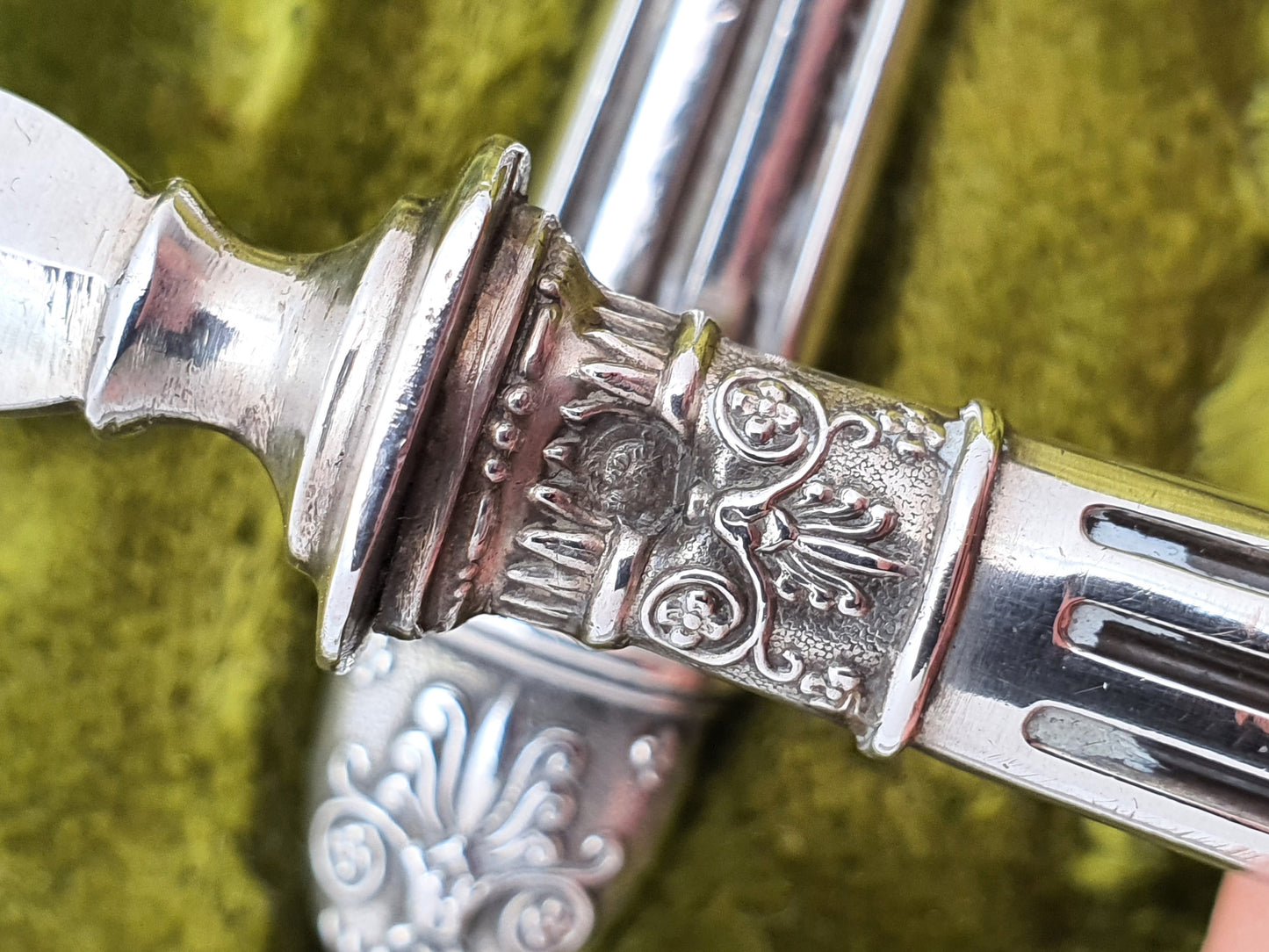 Nice French Silver Handled Serving Set – circa 1920