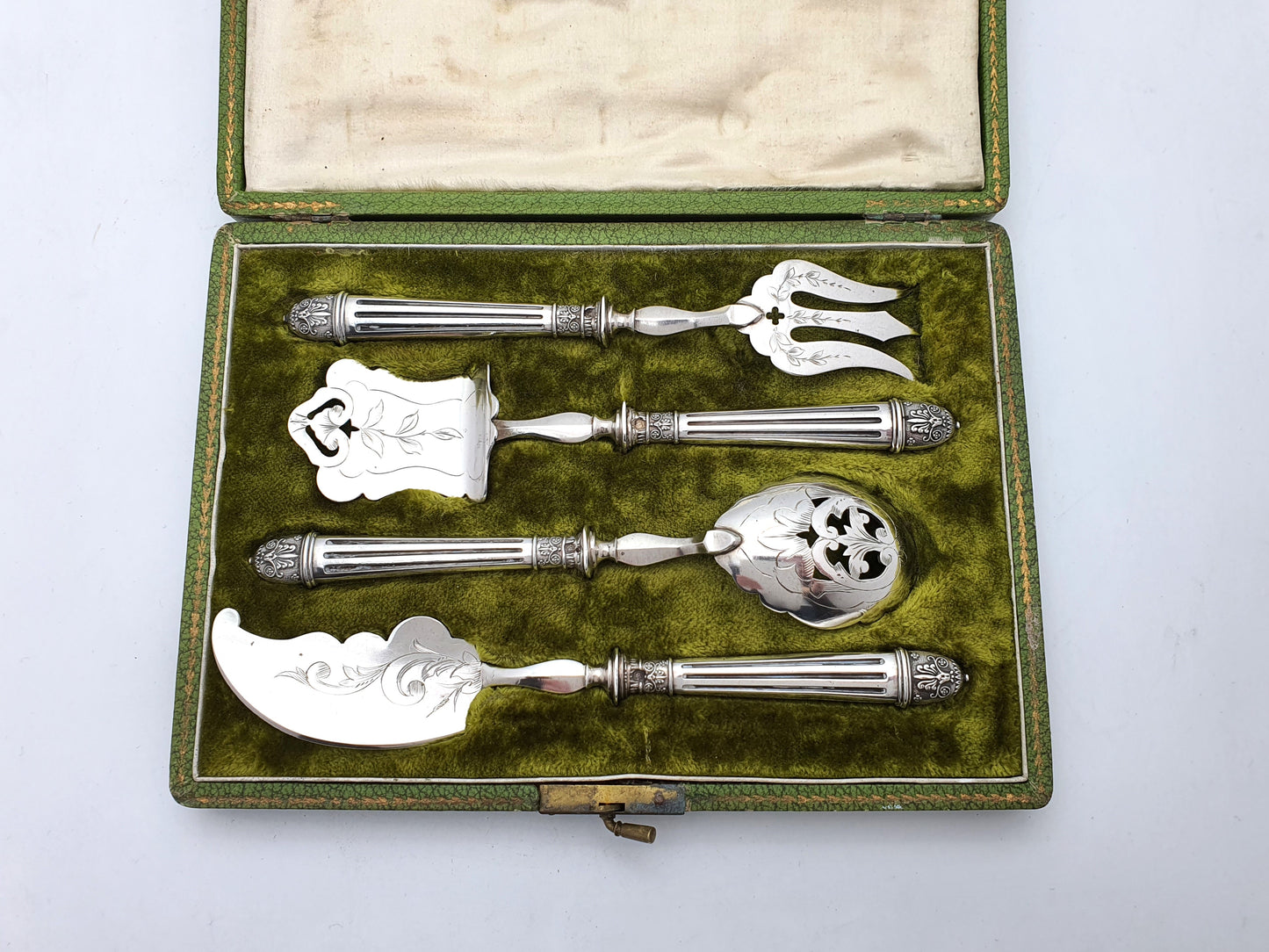 Nice French Silver Handled Serving Set – circa 1920