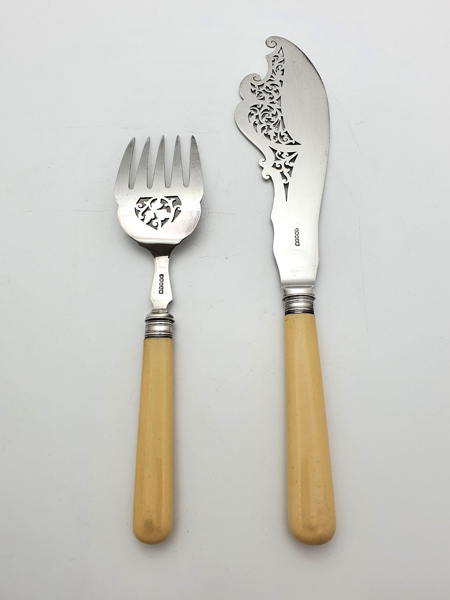 Fabulous Victorian Silver-Plated Fish Servers – circa 1899