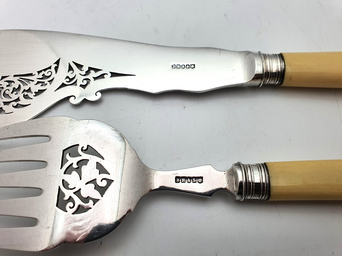 Fabulous Victorian Silver-Plated Fish Servers – circa 1899