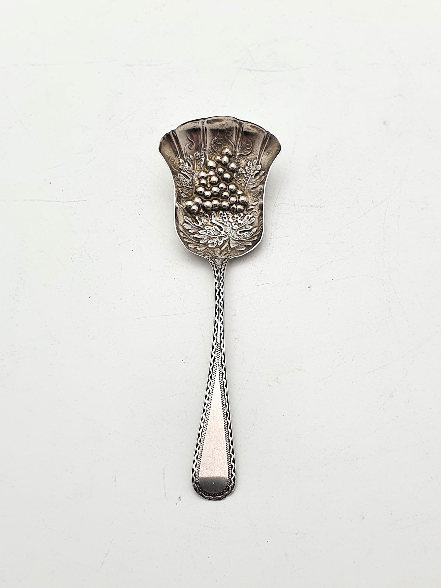 Pretty Victorian Solid Silver Jam Spoon - 1894