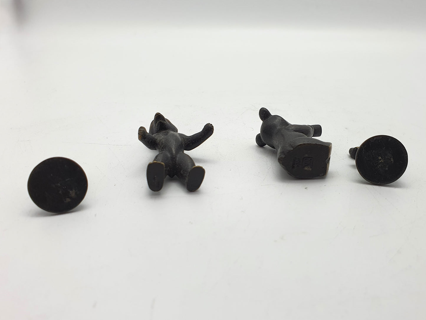 Nice Set of 4 Vintage Metal Austrian Animal Figurines – circa 1960