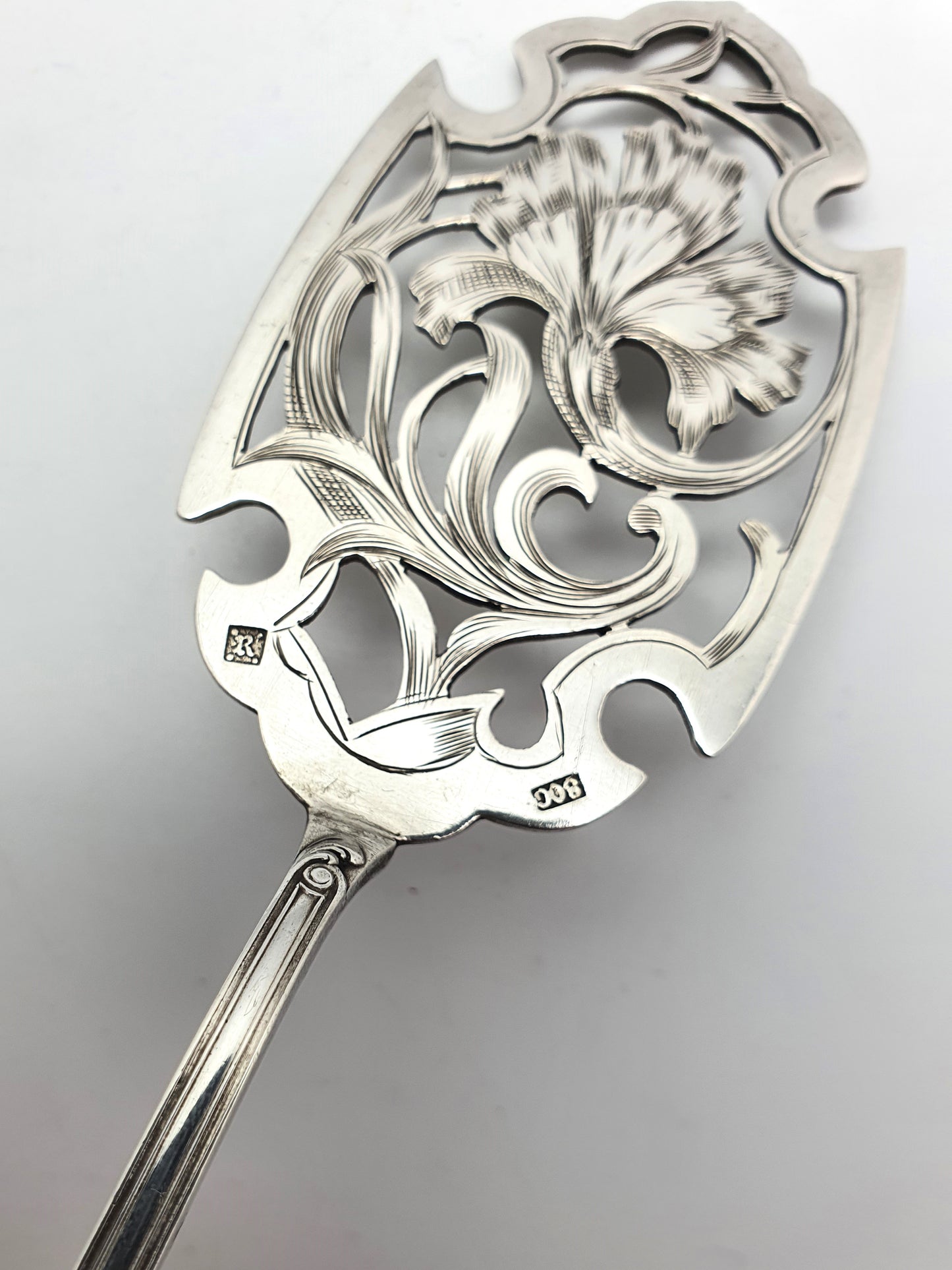 Nice Continental Pair of Solid Silver Servers – circa 1900