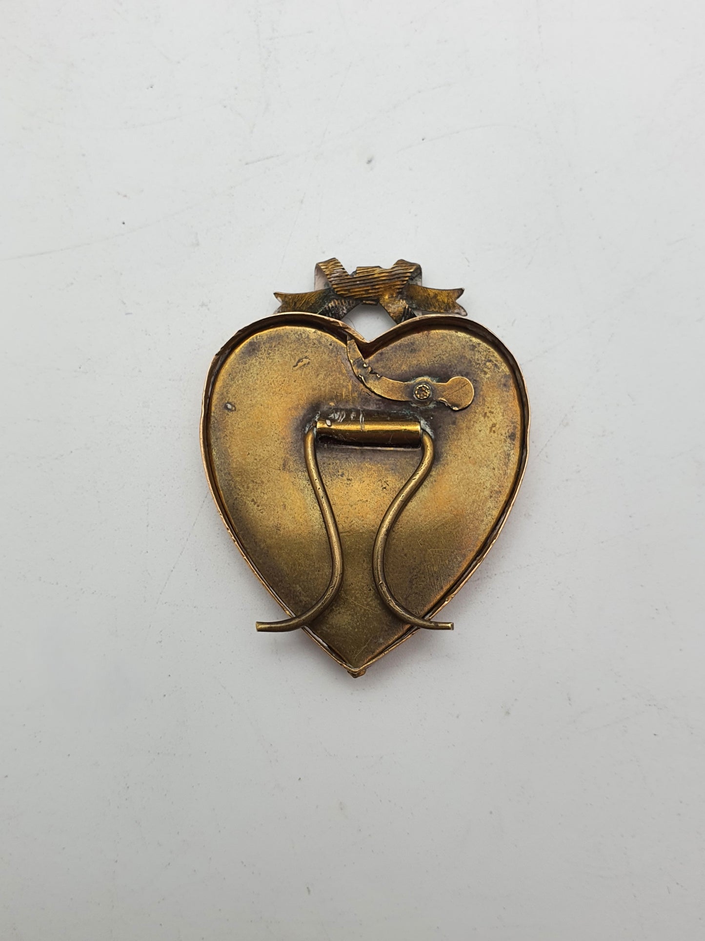 Unusual Antique Brass Sweetheart Photo Frame – circa 1915