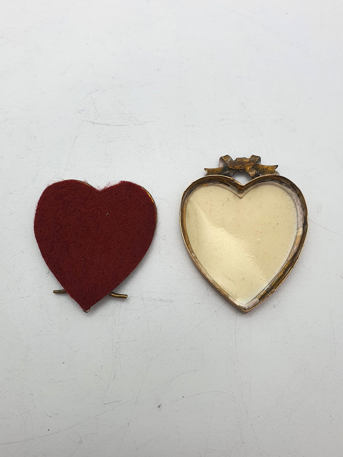 Unusual Antique Brass Sweetheart Photo Frame – circa 1915