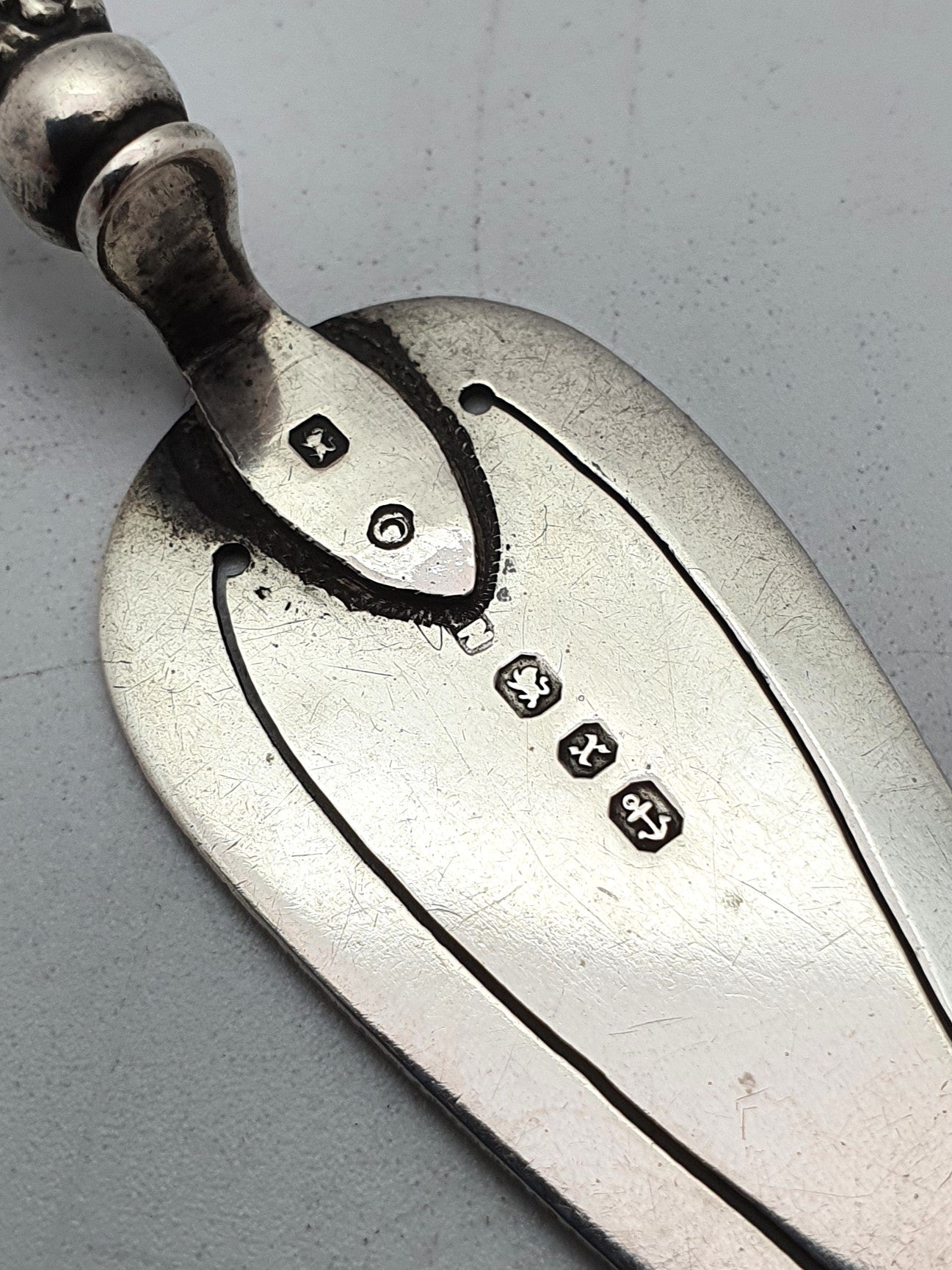 Pretty Victorian Solid Silver Bookmark - 1897