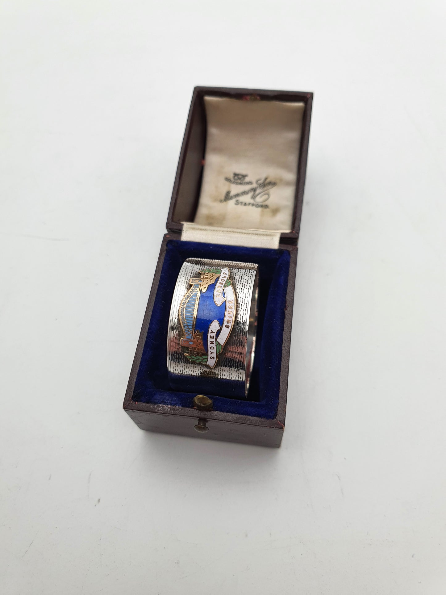 Unusual Silver Sydney Harbour Bridge Napkin Ring – circa 1930