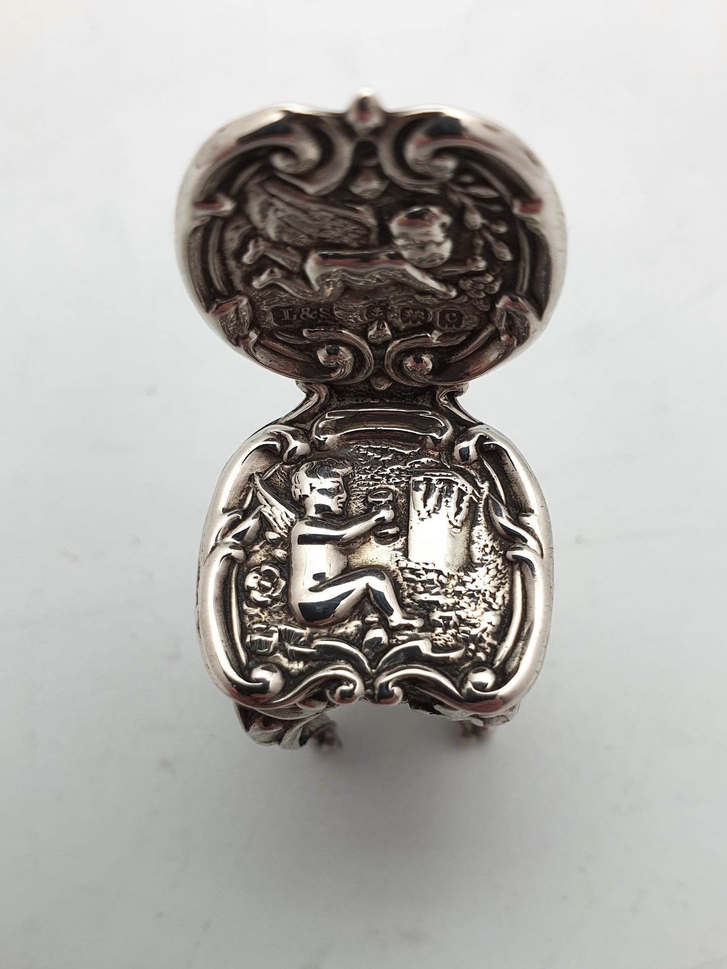 Lovely Edwardian Miniature Solid Silver Chair - 1902