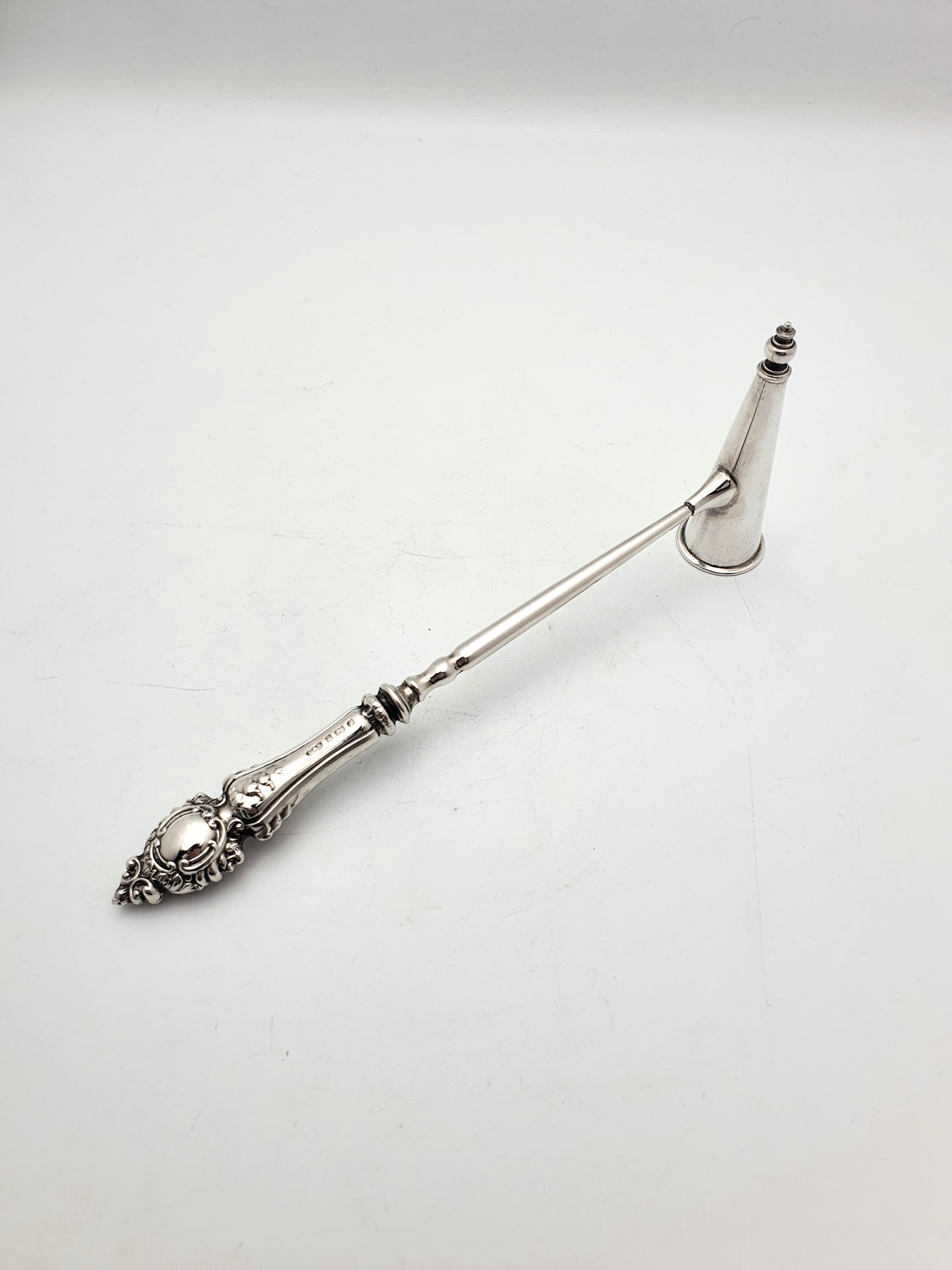 Nice Antique Silver Handled Candle Snuffer - 1900