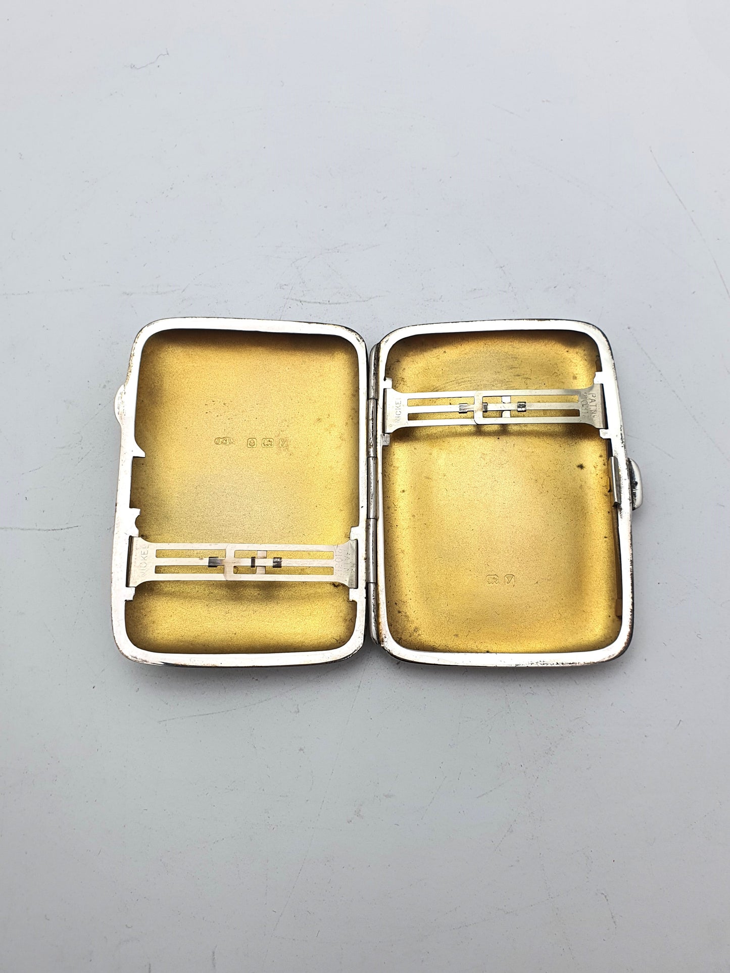 Nice Antique Silver Cigarette Case - 1923