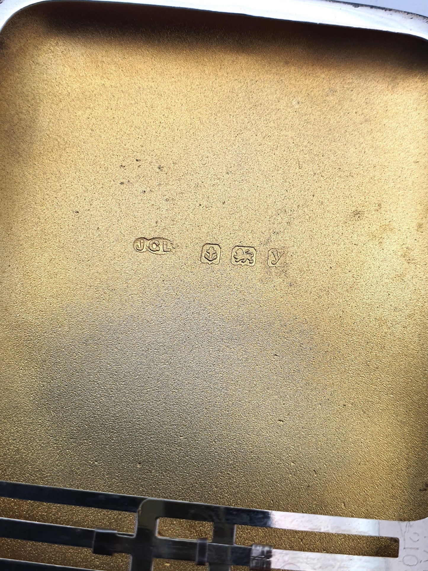 Nice Antique Silver Cigarette Case - 1923