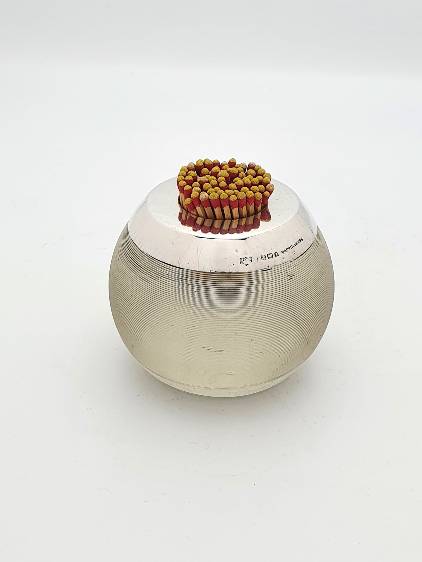 Unusually Large Silver Topped Match Striker - 1925