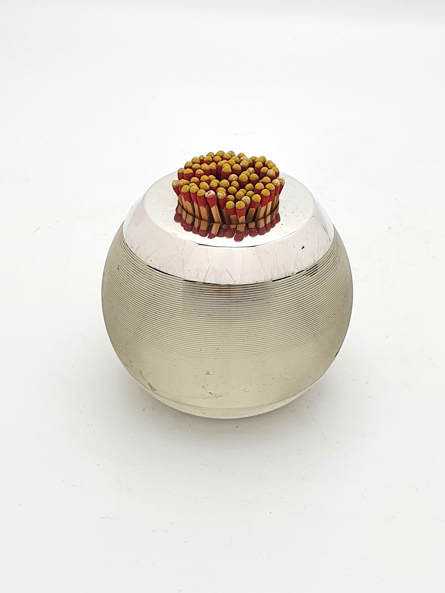 Unusually Large Silver Topped Match Striker - 1925