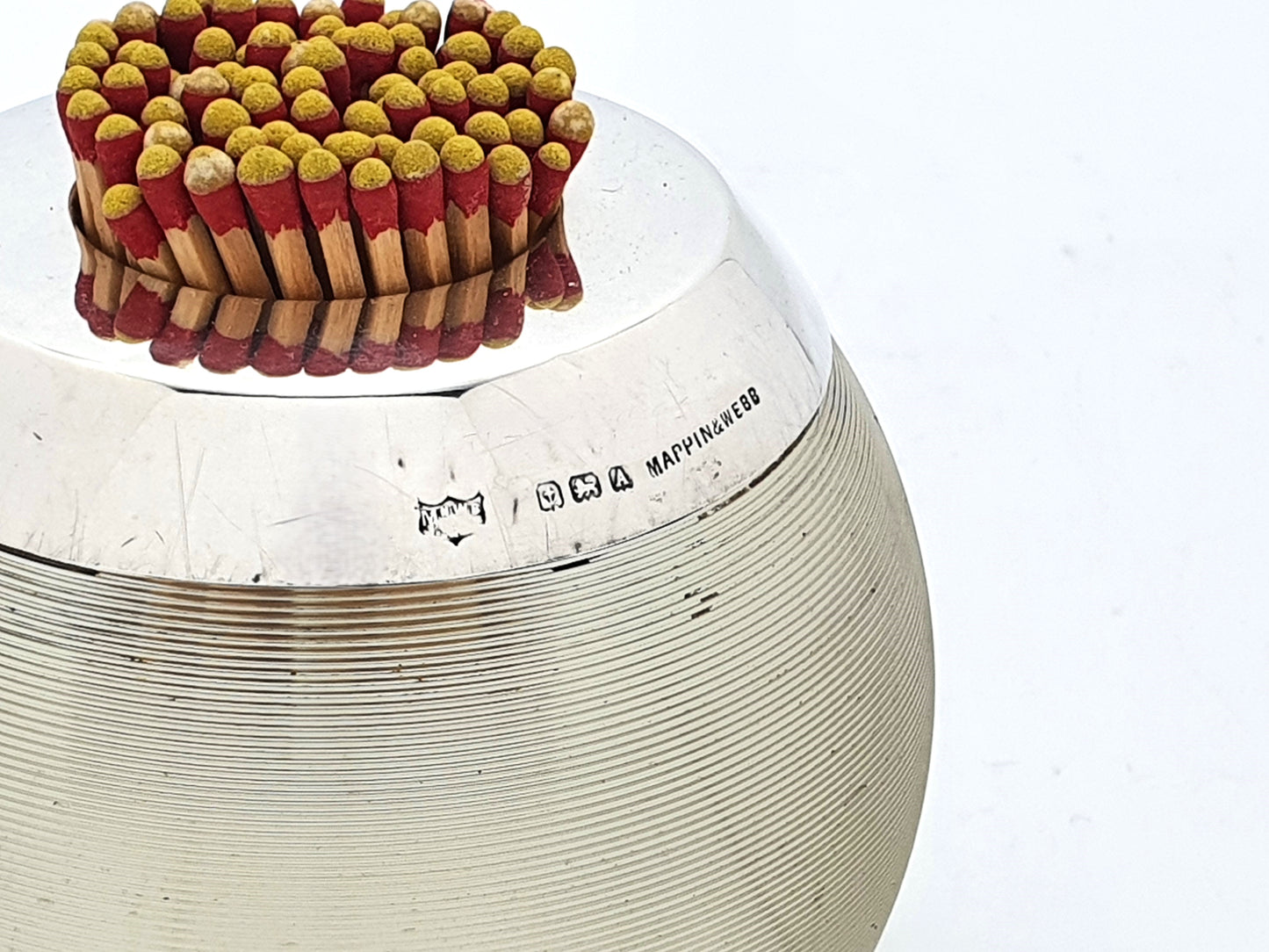 Unusually Large Silver Topped Match Striker - 1925