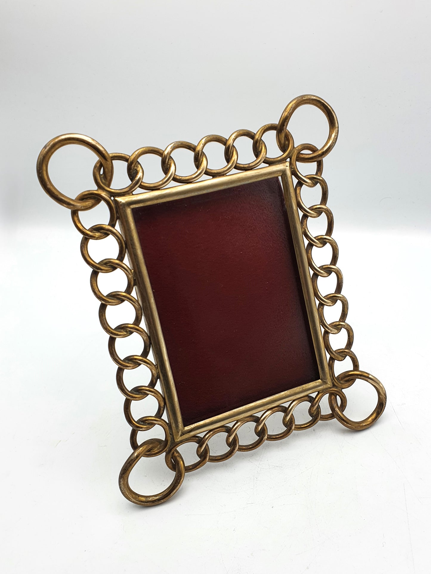 Splendid Edwardian Brass Ringed Photo Frame - circa 1905