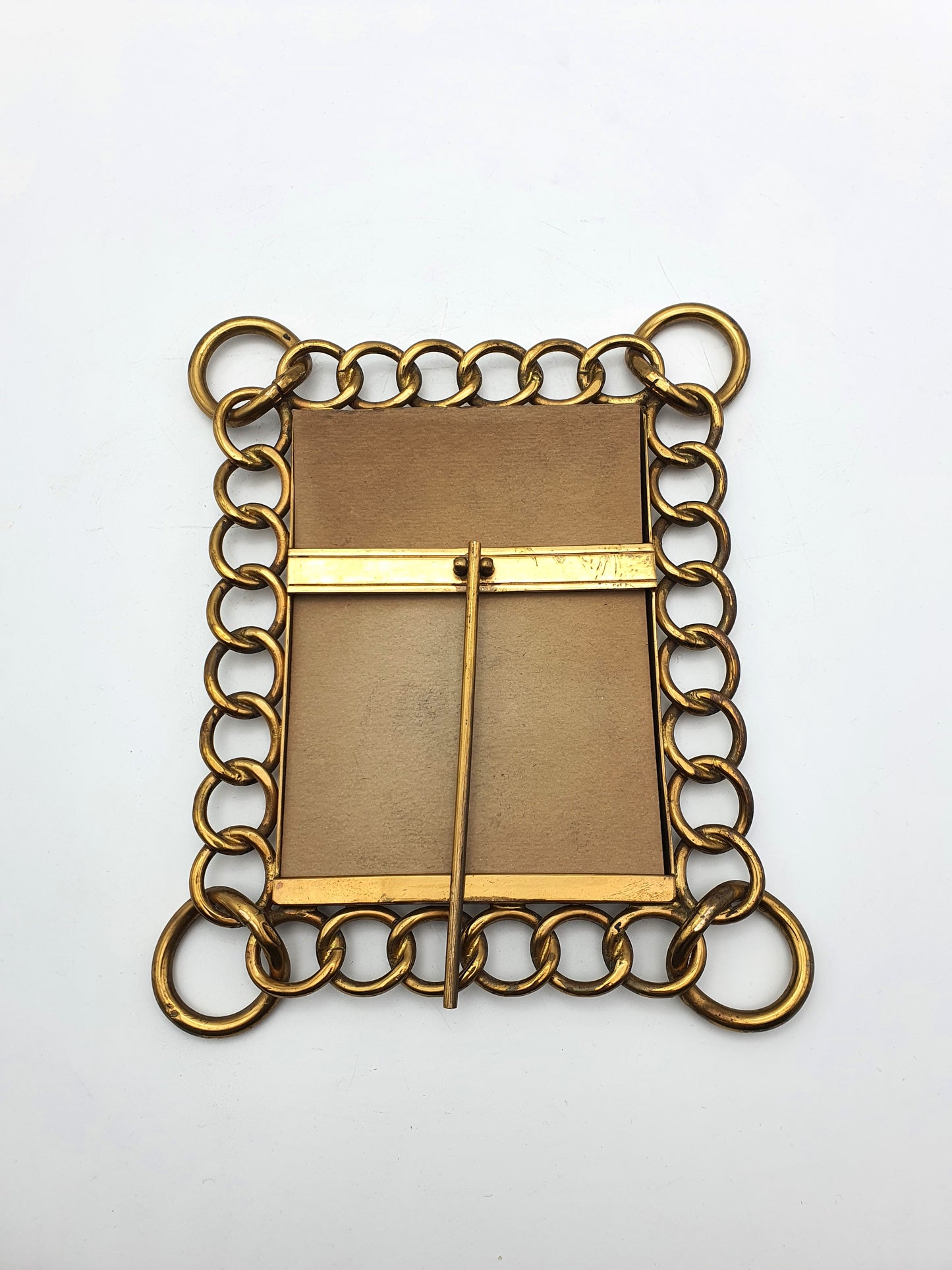 Splendid Edwardian Brass Ringed Photo Frame - circa 1905