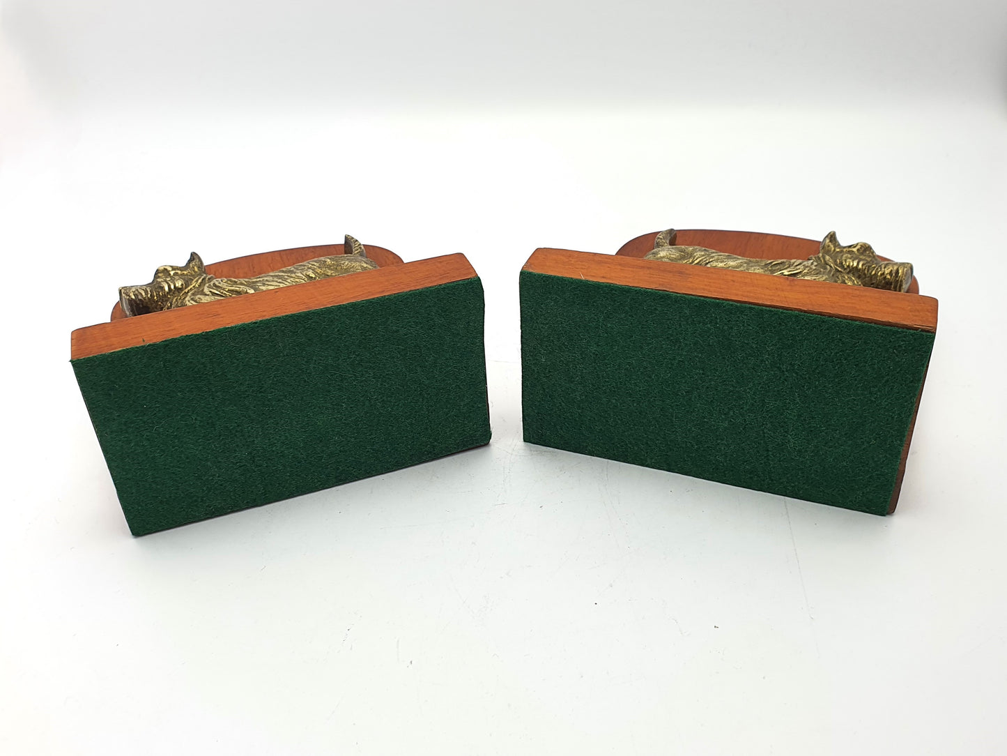 Lovely Pair of Brass Scottish Terrier Bookends - circa 1930