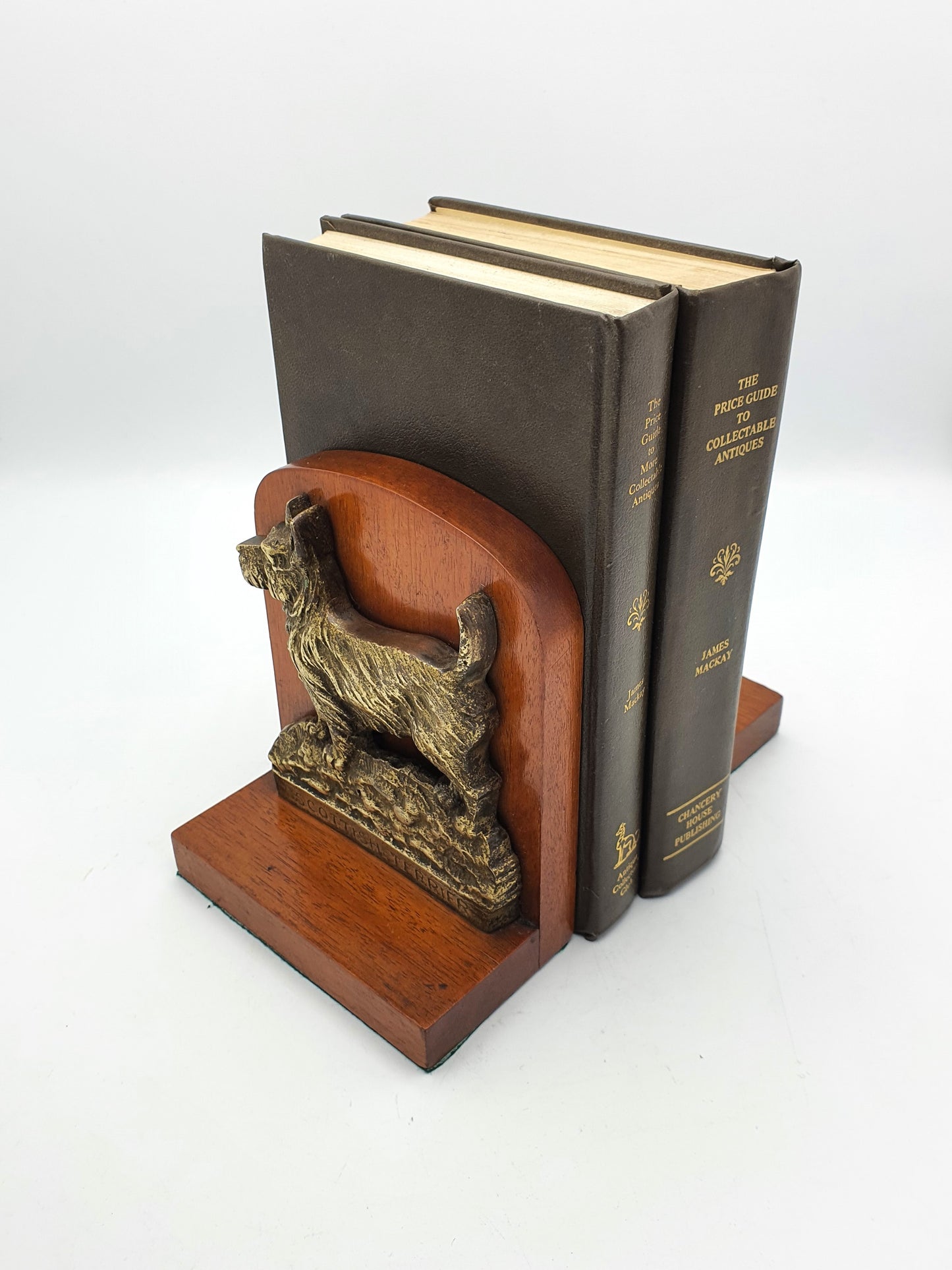 Lovely Pair of Brass Scottish Terrier Bookends - circa 1930