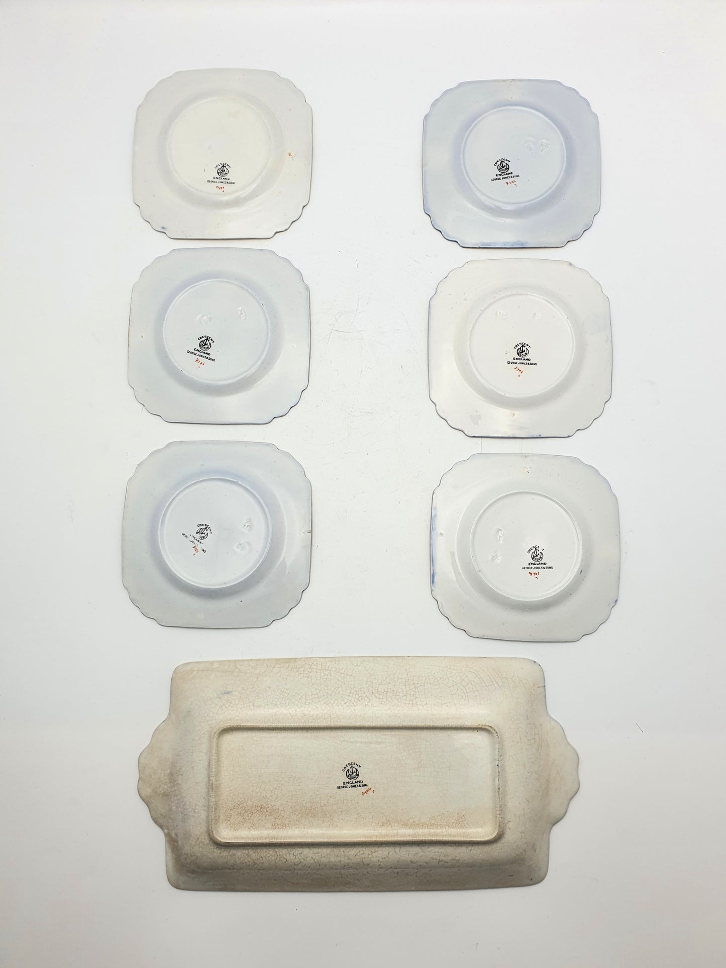 Fabulous Art Deco China Sandwich Set - circa 1930