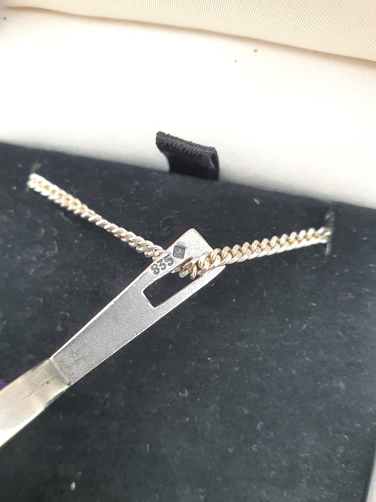 Lovely Danish Silver Amethyst Pendant – circa 1960