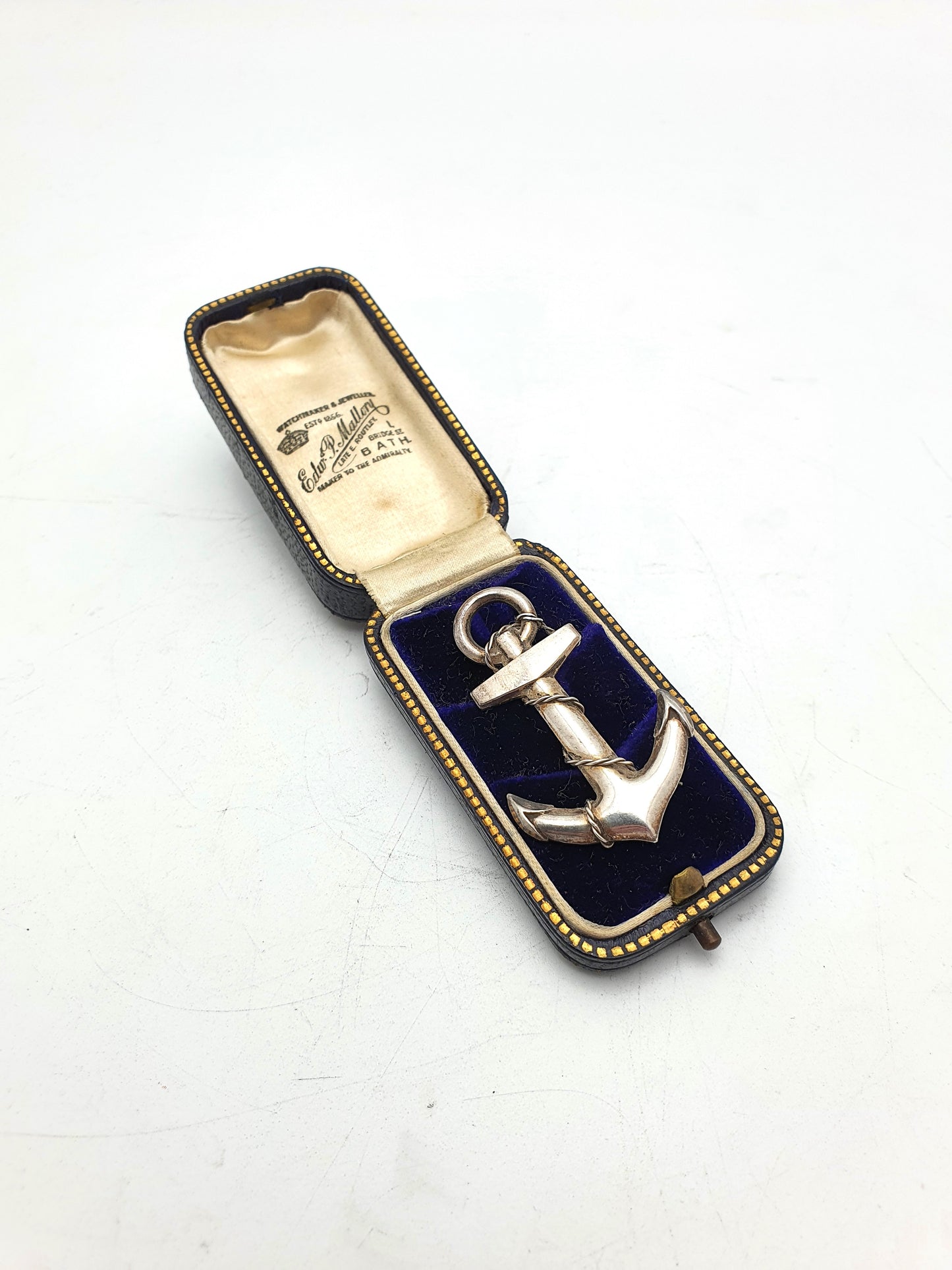 Nice Solid Silver Anchor Sweetheart Brooch – circa 1930