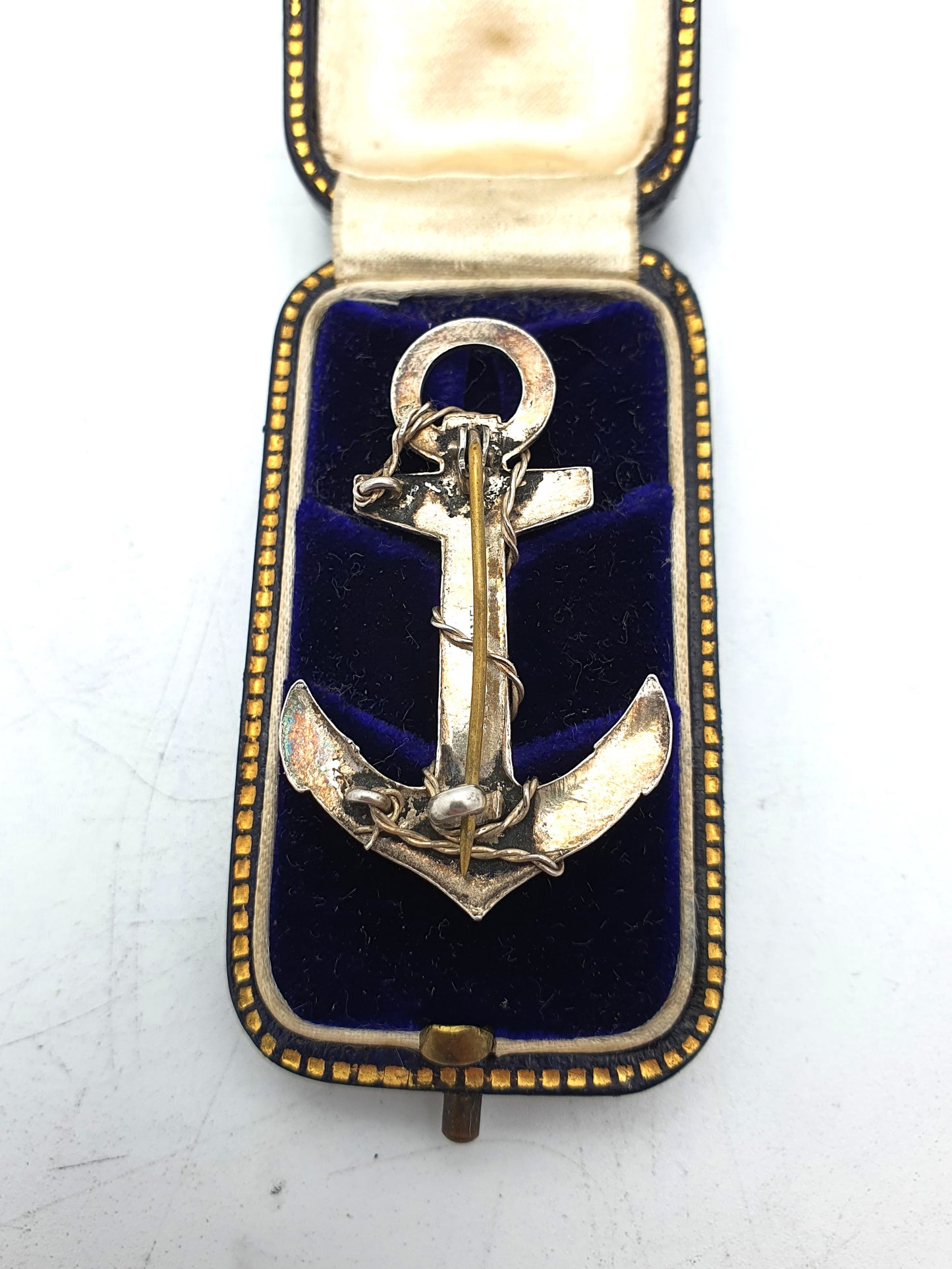 Nice Solid Silver Anchor Sweetheart Brooch – circa 1930