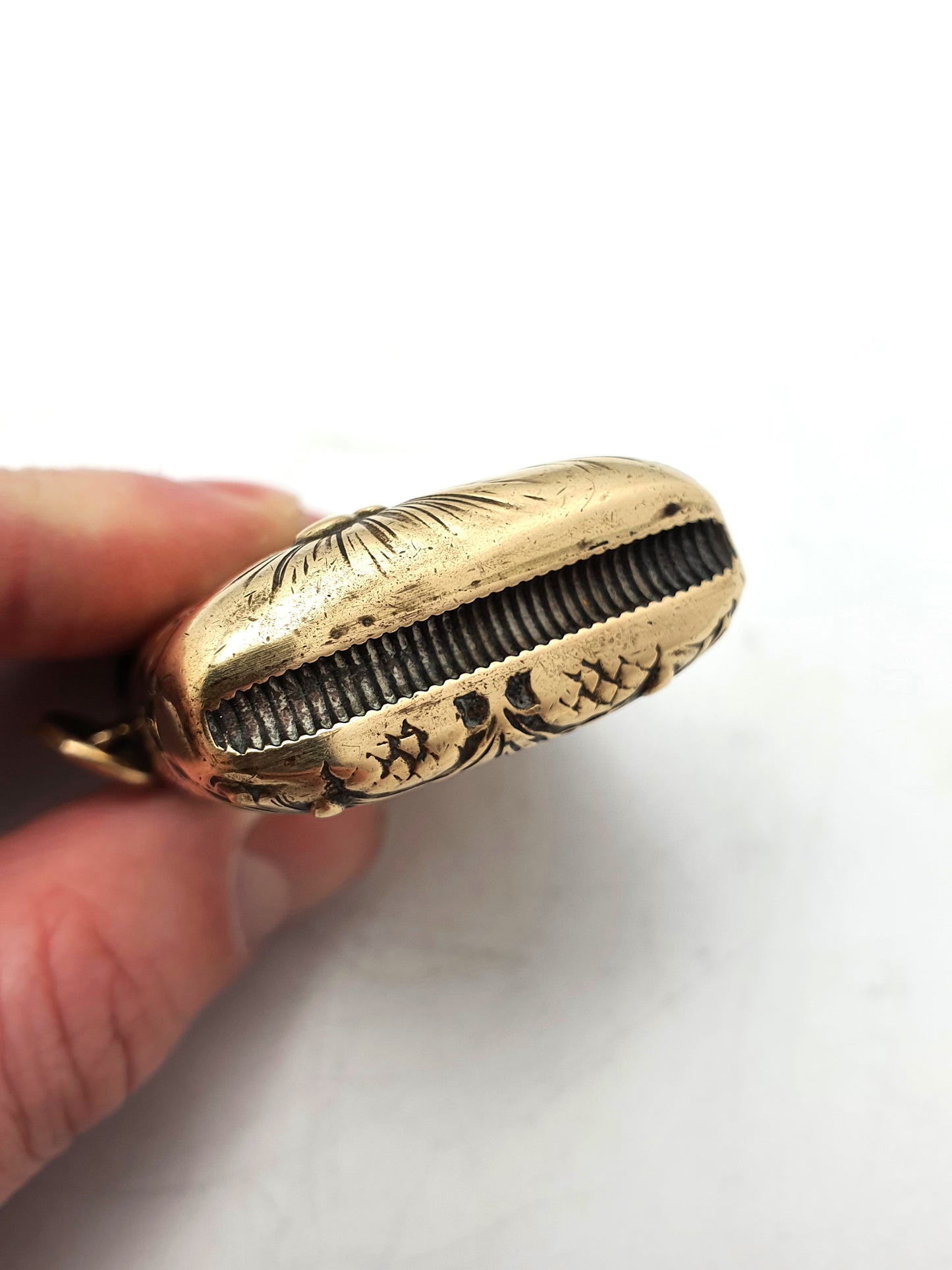 Nice Brass Owl Vesta Box – circa 1910