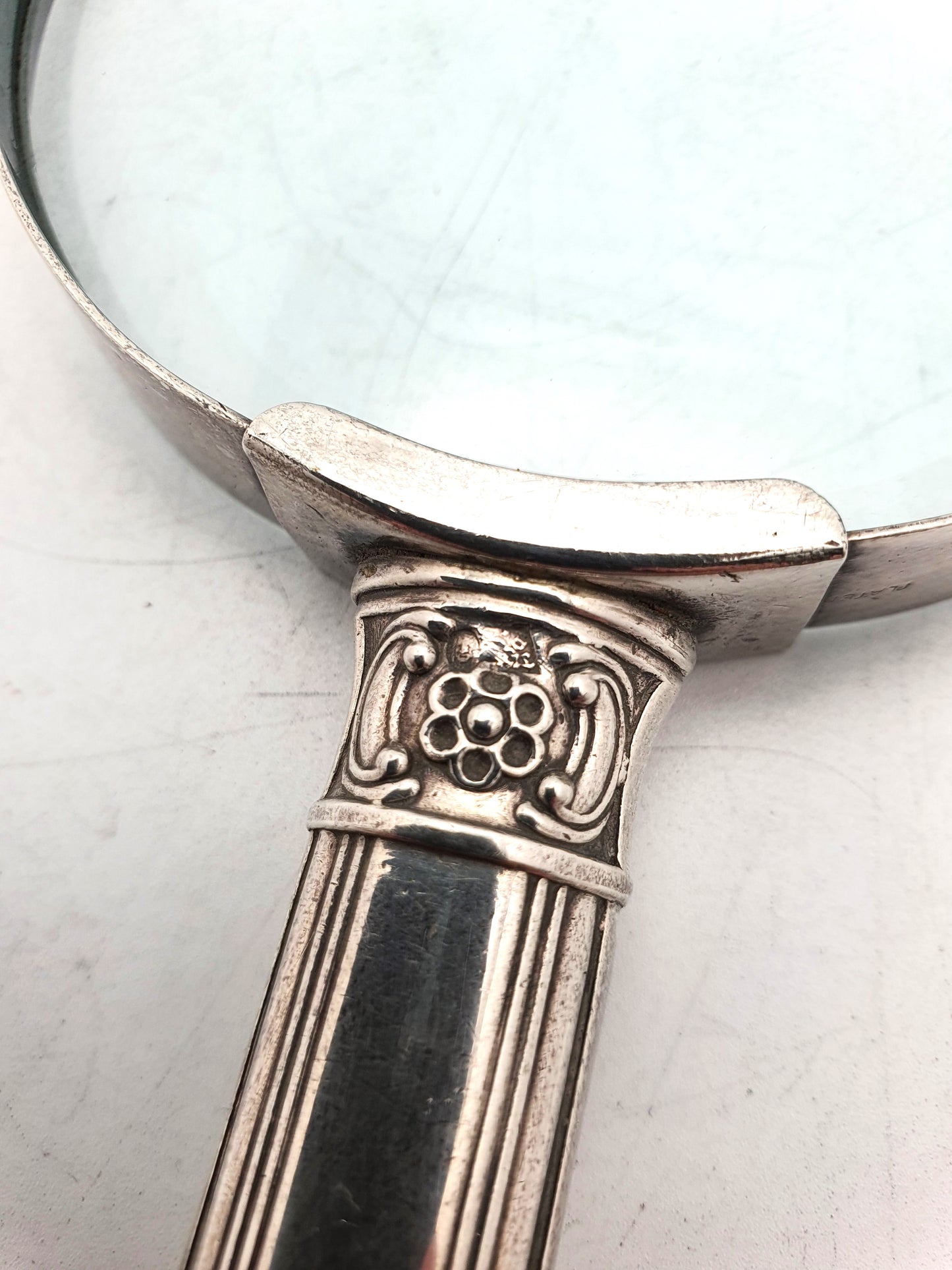 Nice Continental Silver Handled Magnifying Glass – circa 1880