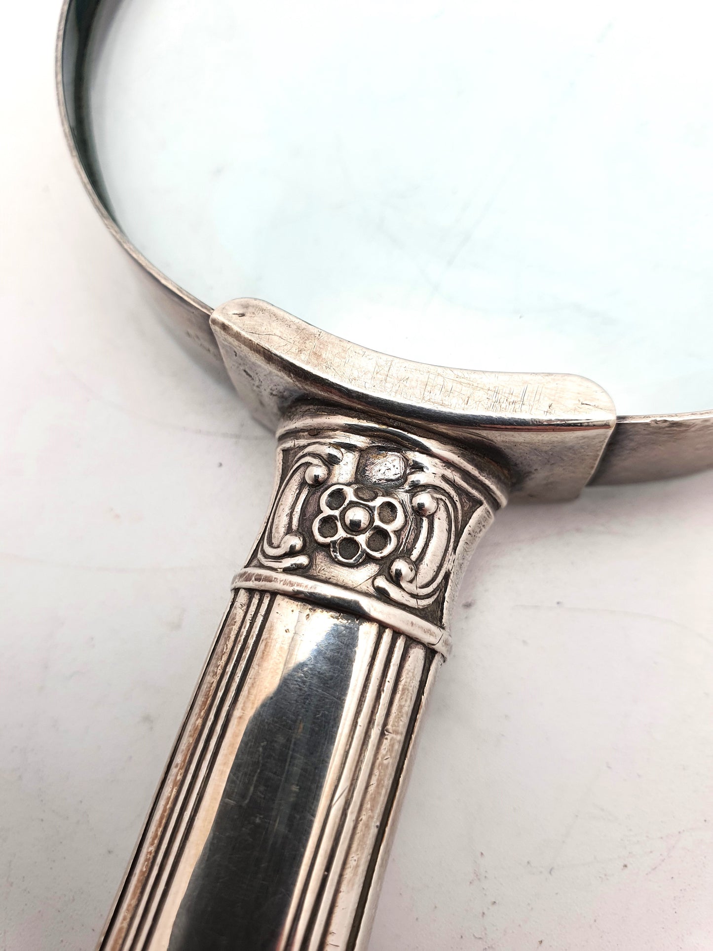Nice Continental Silver Handled Magnifying Glass – circa 1880
