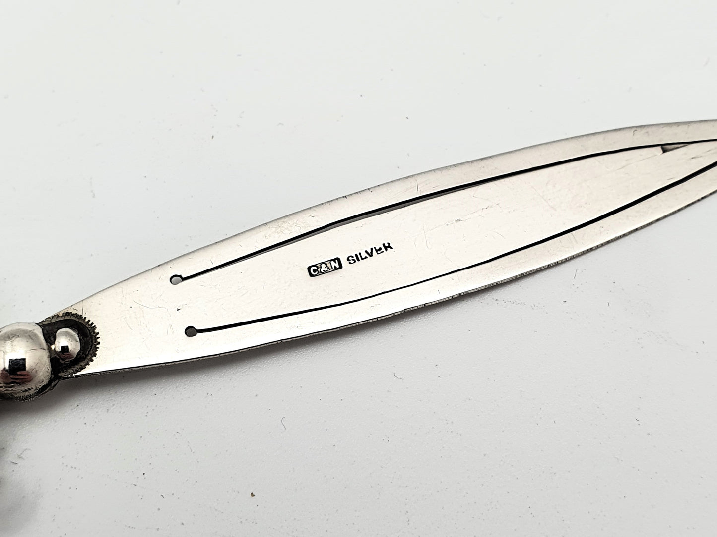 Nice Continental Silver and Mother of Pearl Bookmark – circa 1920