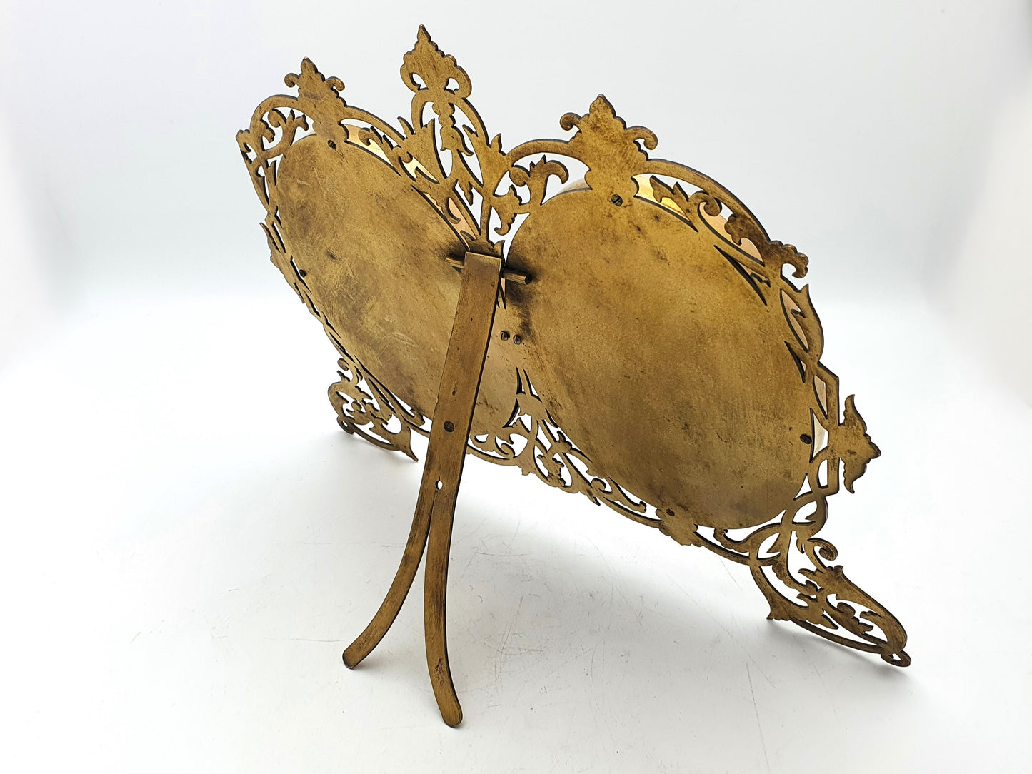 Splendid Victorian Gilded Brass Double Photo Frame - circa 1890